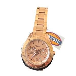 NWT Fossil Watch Rose Gold
